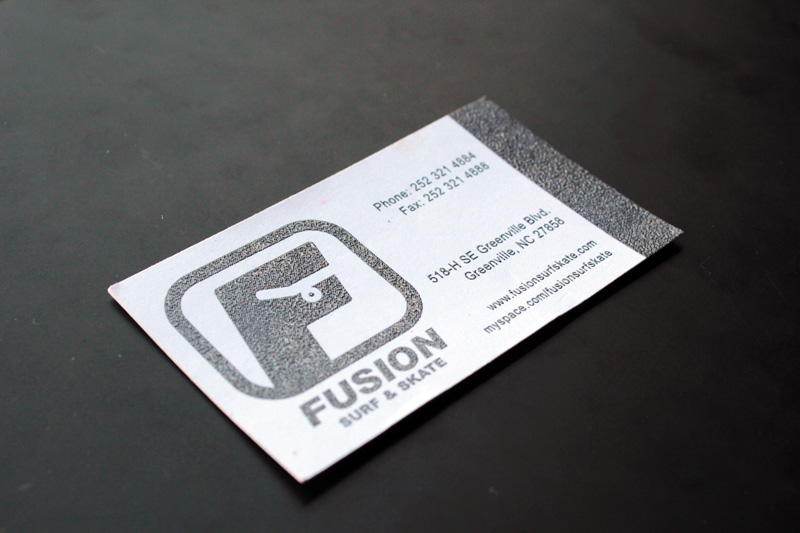Fusion Surf & Skate Business Card