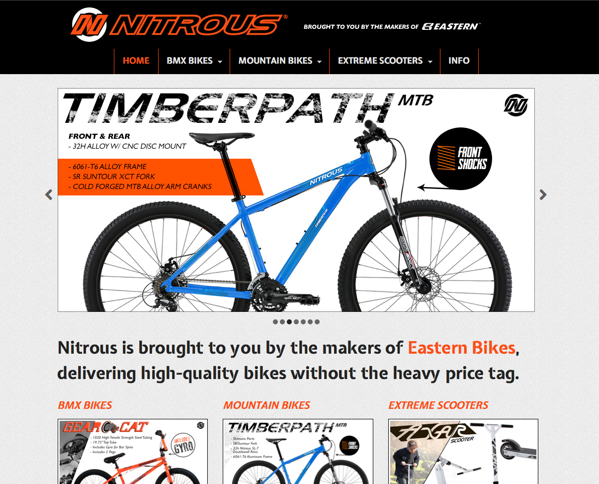 Nitrous Bikes Website