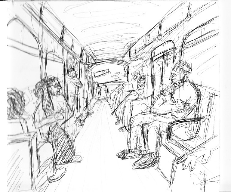 San Francisco Bus Sketches