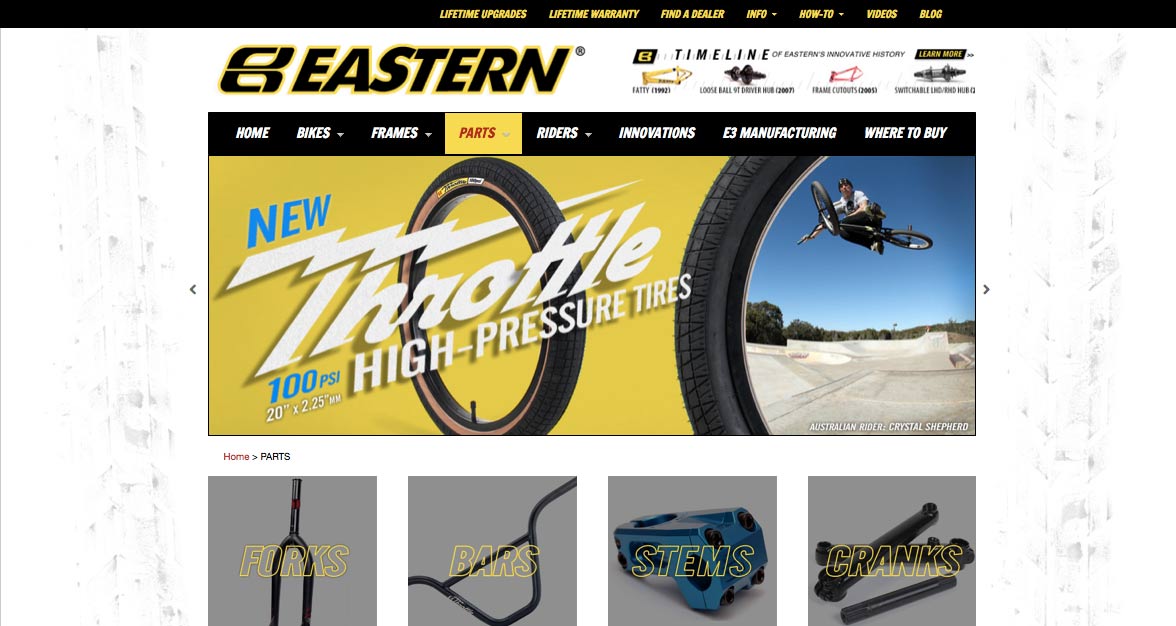2013 Eastern Website Redesign